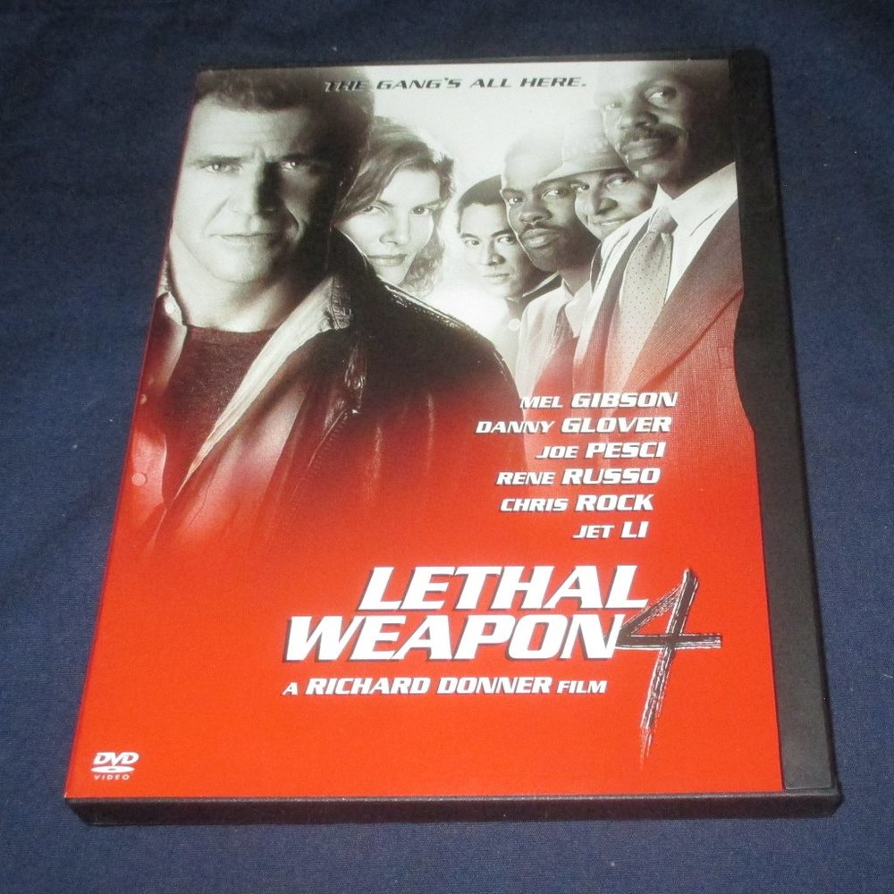 Lethal Weapon 4 (DVD, 1997, Widescreen / Full screen) Mel Gibson Danny Glover